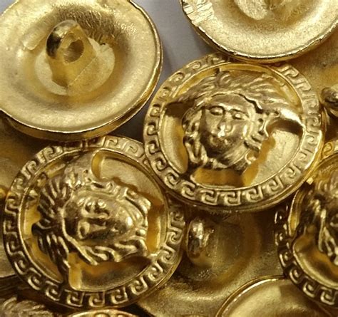 versace medusa buttons